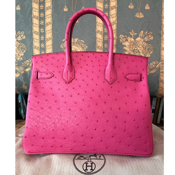 エルメス バーキン30 究極セレブ オーストリッチ Rose Tyrien x S